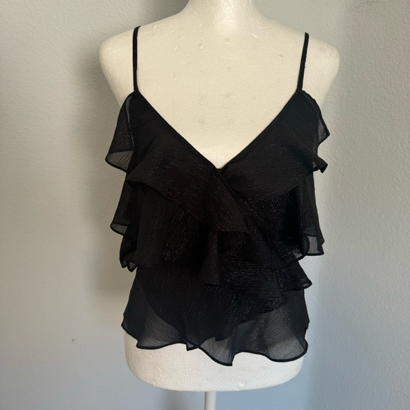 Rumored Black Ruffle Tango Tank - Picture 4 of 9